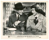 1m636 STAGE FRIGHT 8x10 still '50 Jane Wyman & Michael Wilding smile at each other, Hitchcock