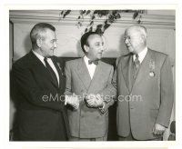 1m733 WILLIAM WYLER candid 8x10 still '53 getting award from Italian consul for improving relations