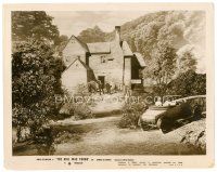 1m745 YOUNG & INNOCENT 8x10 still '38 Alfred Hitchcock, great far shot of car, police & house!