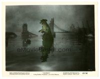 1m230 GORGO color 8x10 still '61 great image of the monster emerging by London Bridge!