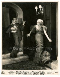 1m744 YOU MADE ME LOVE YOU English FOH LC '33 Stanley Lupino serenades shocked Thelma Todd!