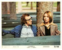 1m525 PLAY IT AGAIN, SAM 8x10 mini LC #8 '72 close up of Woody Allen & Diane Keaton on bench!