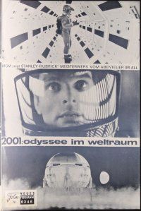 1p524 2001: A SPACE ODYSSEY Austrian program '73 Stanley Kubrick classic, great Cinerama images!