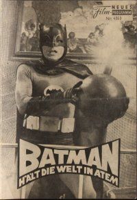 1p537 BATMAN Austrian program '67 DC Comics, different images of Adam West & Burt Ward w/villains!