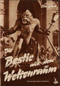1p152 20 MILLION MILES TO EARTH German program '57 lots of different images of the monster!