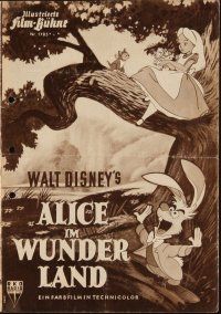 1p162 ALICE IN WONDERLAND German program '52 Disney, Lewis Carroll classic, completely different!