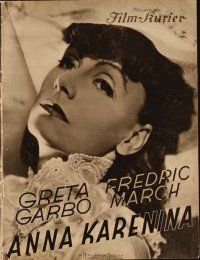 1p078 ANNA KARENINA German program '36 Greta Garbo, Fredric March, Freddie Bartholomew, different!