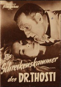 1p184 BLACK SLEEP Film-Buhne German program '57 Chaney, Lugosi, Carradine, Tor Johnson, different!