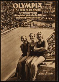 1p010 OLYMPIA PART TWO: FESTIVAL OF BEAUTY German program '38 Riefenstahl's Olympic documentary!