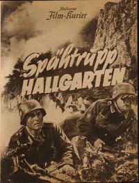 1p068 SPAHTRUPP HALLGARTEN German program '41 Herbert B. Fredersdorf forbidden World War II movie!