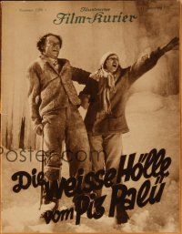 1p017 WHITE HELL OF PITZ PALU German program '29 directed by G.W. Pabst, Leni Riefenstahl