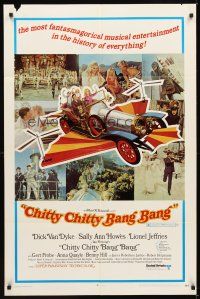 1r195 CHITTY CHITTY BANG BANG style B 1sh '69 Dick Van Dyke, Sally Ann Howes, flying car!