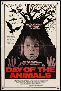 1r231 DAY OF THE ANIMALS 1sh '77 the terrifying movie of a world gone man, now it's their turn!