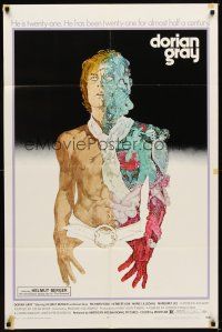1r271 DORIAN GRAY 1sh '70 Helmut Berger, really cool Ted CoConis art!