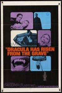 1r275 DRACULA HAS RISEN FROM THE GRAVE int'l 1sh '69 Hammer, vampire Christopher Lee!