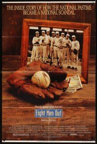 1r295 EIGHT MEN OUT 1sh '88 John Sayles, John Cusack, Chicago Black Sox, baseball!