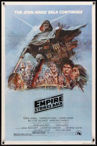 1r302 EMPIRE STRIKES BACK style B 1sh '80 George Lucas sci-fi classic, cool art by Tom Jung!