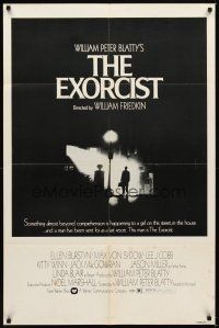 1r318 EXORCIST 1sh '74 William Friedkin, Max Von Sydow, horror classic from William Peter Blatty!