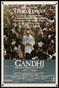 1r381 GANDHI int'l 1sh '82 Ben Kingsley as The Mahatma, directed by Richard Attenborough!