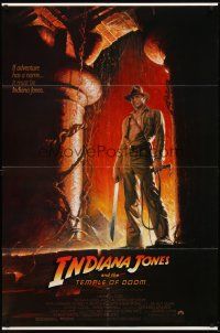 1r479 INDIANA JONES & THE TEMPLE OF DOOM border style 1sh '84 adventure is Ford's name!
