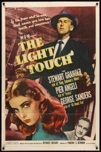 1r537 LIGHT TOUCH 1sh '51 Stewart Granger, Pier Angeli, George Sanders!