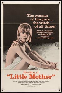 1r543 LITTLE MOTHER 1sh '73 Radley Metzger, sexy nearly-naked Christiane Kruger, sex horror!