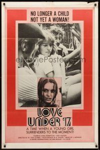 1r555 LOVE UNDER 17 1sh '71 Linda Robertson, not a child, not yet a woman!