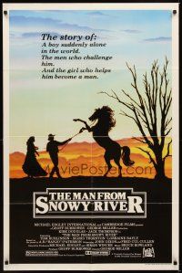 1r576 MAN FROM SNOWY RIVER 1sh '82 Tom Burlinson, Sigrid Thornton, Kirk Douglas in a dual role!