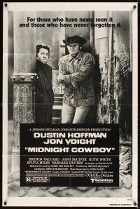 1r597 MIDNIGHT COWBOY 1sh R80 Dustin Hoffman, Jon Voight, John Schlesinger!