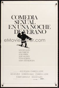 1r598 MIDSUMMER NIGHT'S SEX COMEDY Spanish/U.S. 1sh '82 Woody Allen, Mia Farrow, Jose Ferrer!