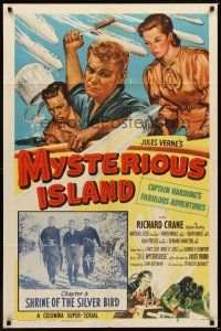1r627 MYSTERIOUS ISLAND chapter 9 1sh '51 Menace of the Mercurians,sci-fi serial!