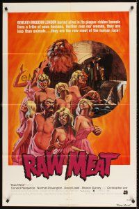 1r738 RAW MEAT 1sh '73 beneath modern London buried alive in its plague-ridden tunnels!