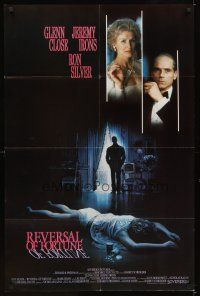 1r747 REVERSAL OF FORTUNE int'l 1sh '90 Glenn Close, Jeremy Irons, directed by Barbet Schroeder!