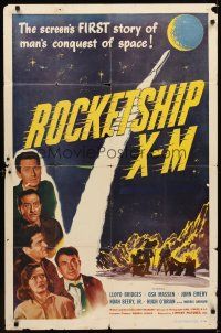 1r757 ROCKETSHIP X-M 1sh '50 Lloyd Bridges in the screen's FIRST story of man's conquest of space!