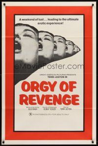1r764 ROOM 11 1sh R70s Bunny Yeager photography, x-rated, Orgy of Revenge!