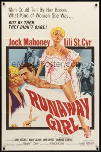 1r770 RUNAWAY GIRL 1sh '65 men could tell by her kisses what kind of woman Lili St. Cyr was!
