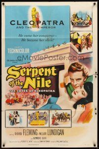 1r791 SERPENT OF THE NILE 1sh '53 sexiest Rhonda Fleming as Egyptian queen Cleopatra!