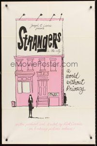 1r851 STRANGERS IN THE CITY 1sh '62 Robert Gentile, Camilo Delgado, a world without privacy!