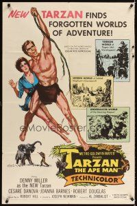 1r877 TARZAN THE APE MAN 1sh '59 Edgar Rice Burroughs, Denny Miller & sexy Joanna Barnes!