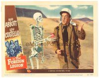 1s205 ABBOTT & COSTELLO IN THE FOREIGN LEGION LC #7 '50 wacky image of Lou Costello with skeleton!