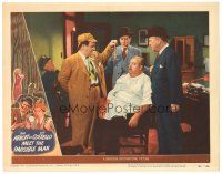 1s211 ABBOTT & COSTELLO MEET THE INVISIBLE MAN LC #6 '51 Bud watches Lou in Sherlock hat hypnotize