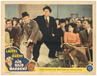 1s227 AIR RAID WARDENS LC '43 Oliver Hardy & Stan Laurel with squeaky shoes at meeting!