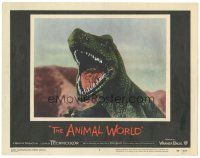 1s238 ANIMAL WORLD LC #3 '56 Irwin Allen documentary, great special fx image of dinosaur!