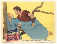 1s251 BANDIT OF SHERWOOD FOREST LC '45 great image of Cornel Wilde romancing Anita Louise in tree!