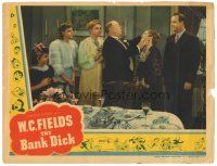 1s253 BANK DICK LC '40 Grady Sutton watches W.C. Fields with family wrecking fancy dinner!