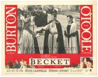 1s257 BECKET LC #5 '64 Richard Burton in title role & Felix Aylmer as the Archbishop of Canterbury!