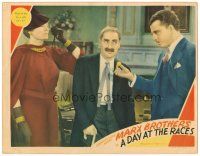 1s392 DAY AT THE RACES LC '37 Margaret Dumont, Groucho Marx & the horse pill he prescribed!