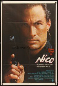 1t296 ABOVE THE LAW Argentinean '88 best image of tough guy Steven Seagal!