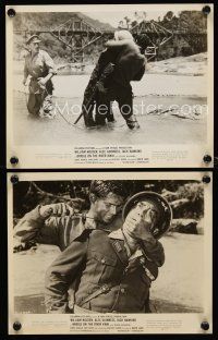 1w828 BRIDGE ON THE RIVER KWAI 2 8x10 stills R63 Alec Guinness & Sessue Hayakawa at the climax!