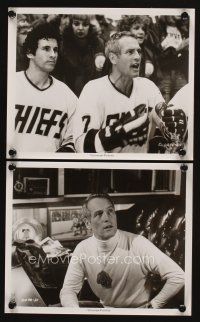1w959 SLAP SHOT 2 8x10 stills '77 angry Paul Newman, Michael Ontkean, hockey!